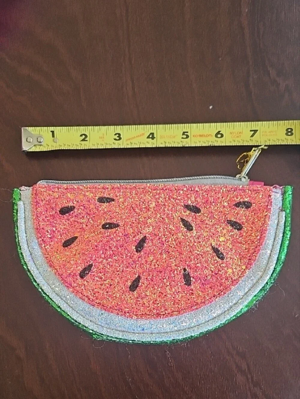 Glitter Watermelon Zip Pouch for Kids - Pink